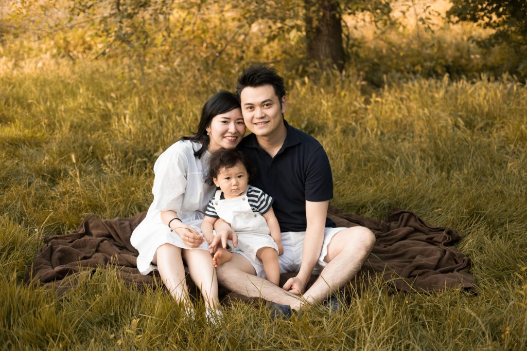 genitori e bambino 12 mesi