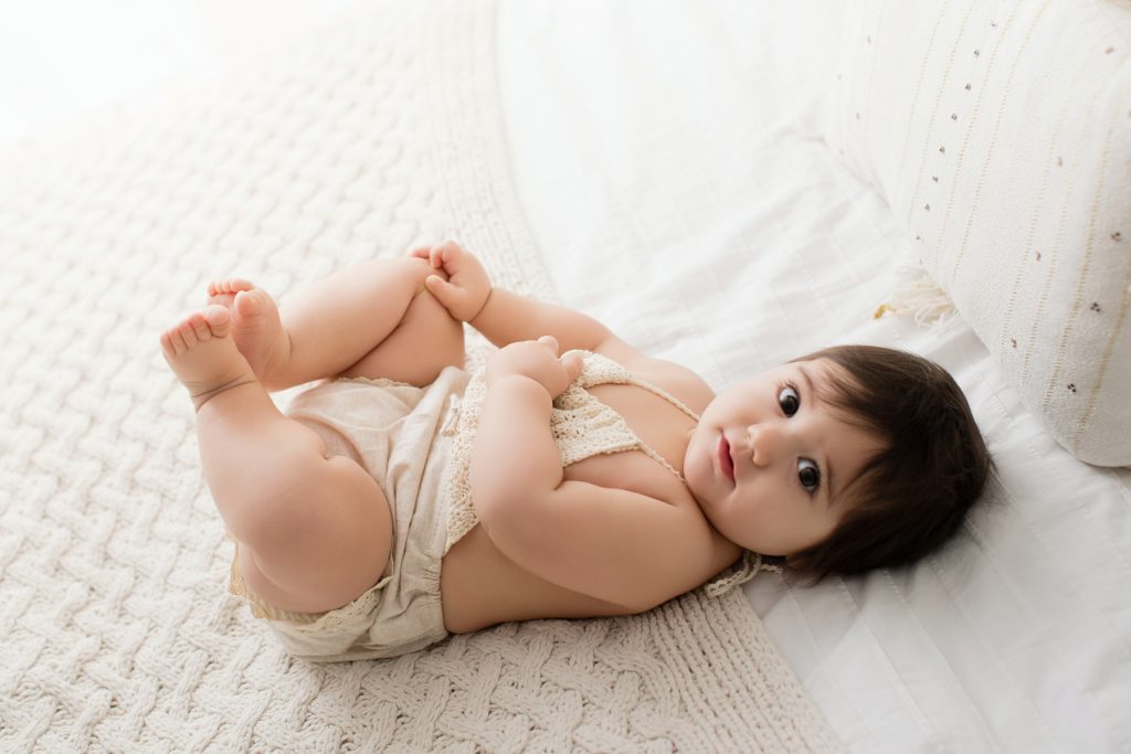 bambina foto in studio