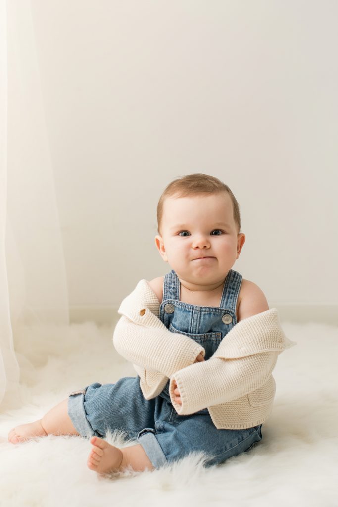 bambina foto in studio